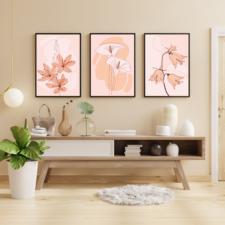 Floral Whispers Triptych