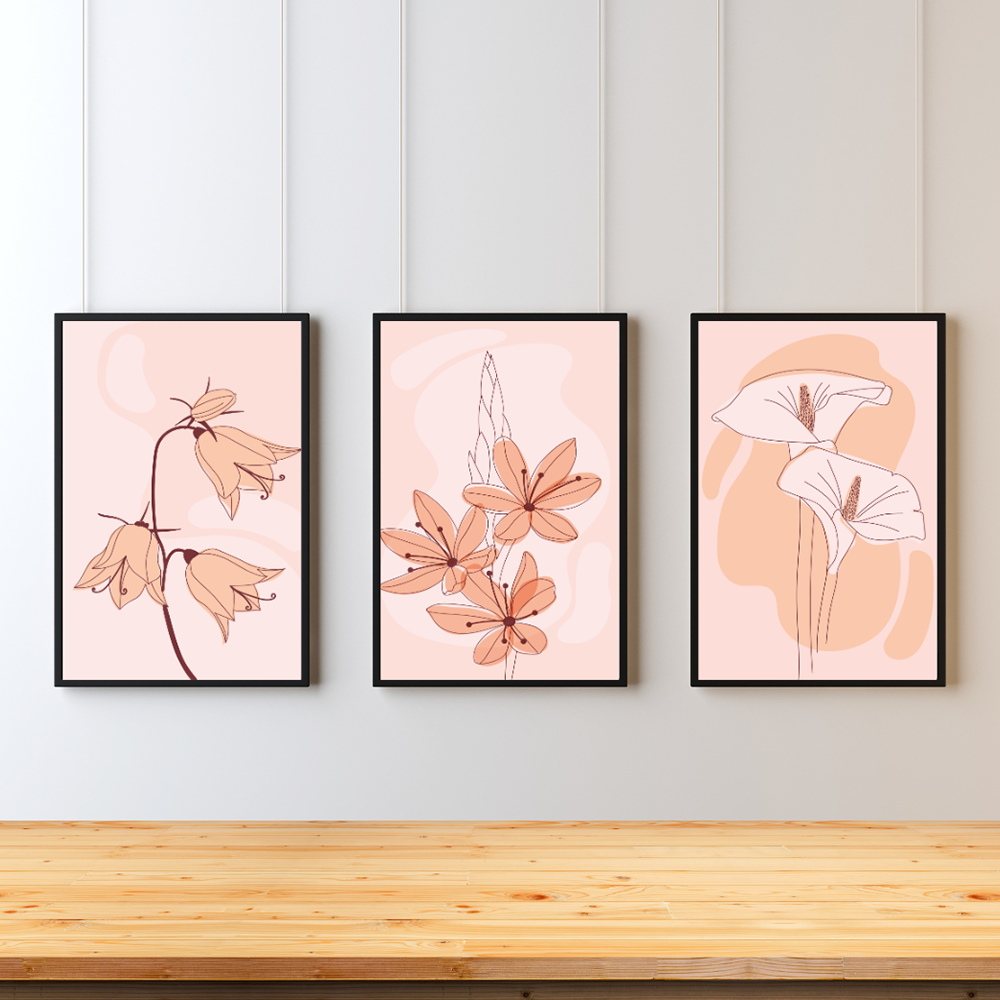 Floral Whispers Triptych