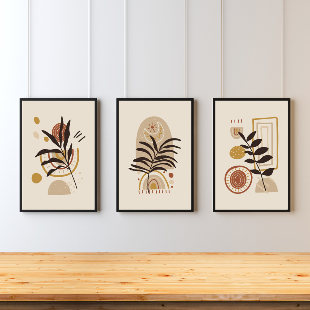 Boho Botanical Triptych