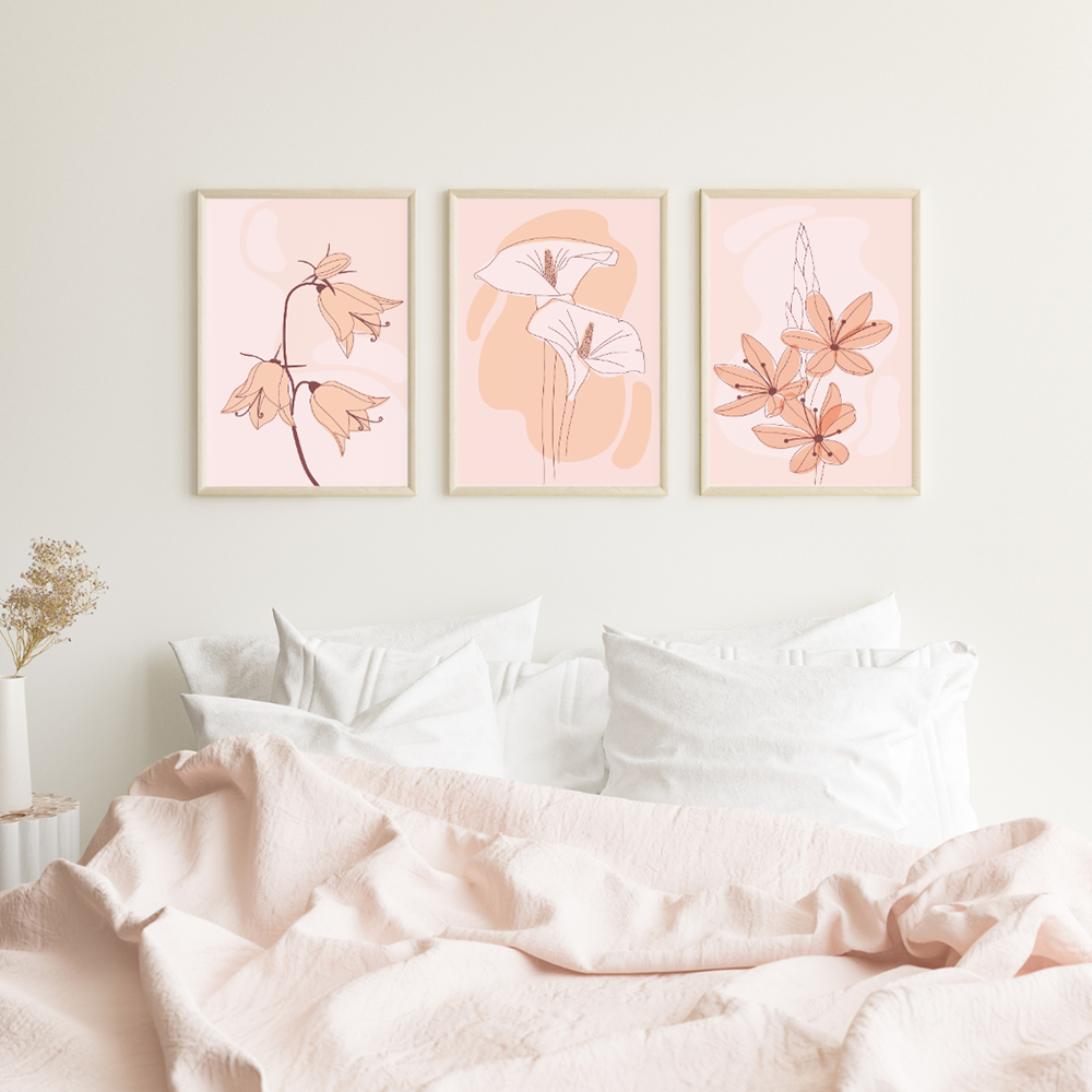 Floral Whispers Triptych