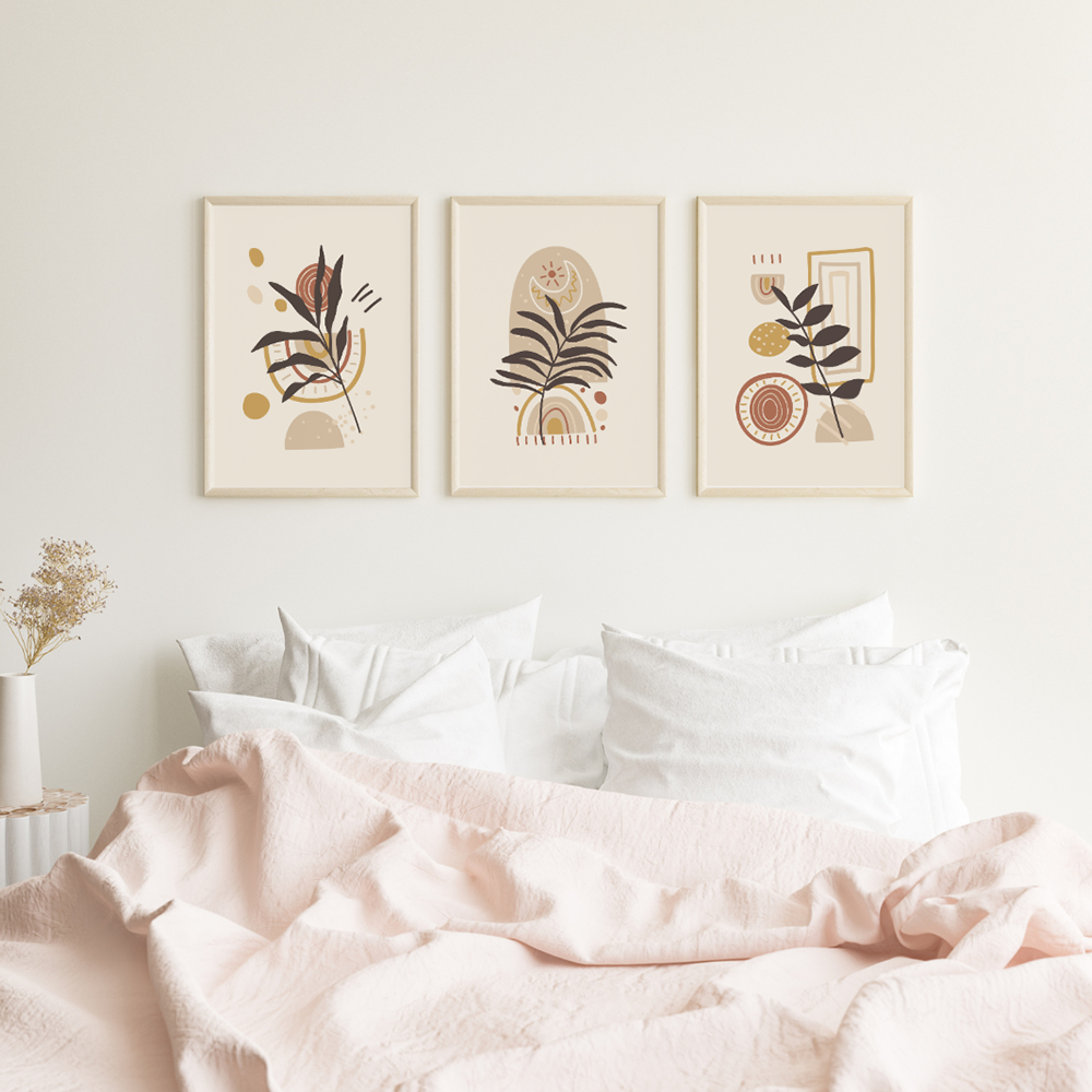 Boho Botanical Triptych