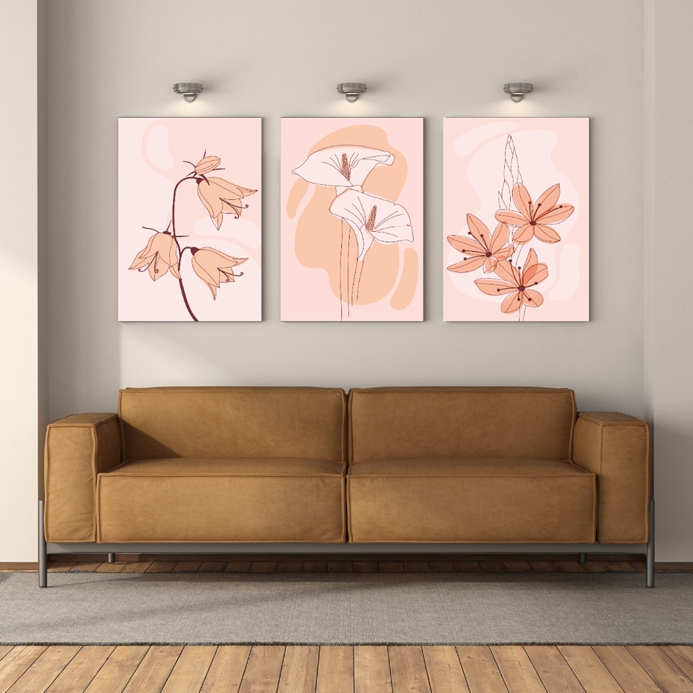 Floral Whispers Triptych