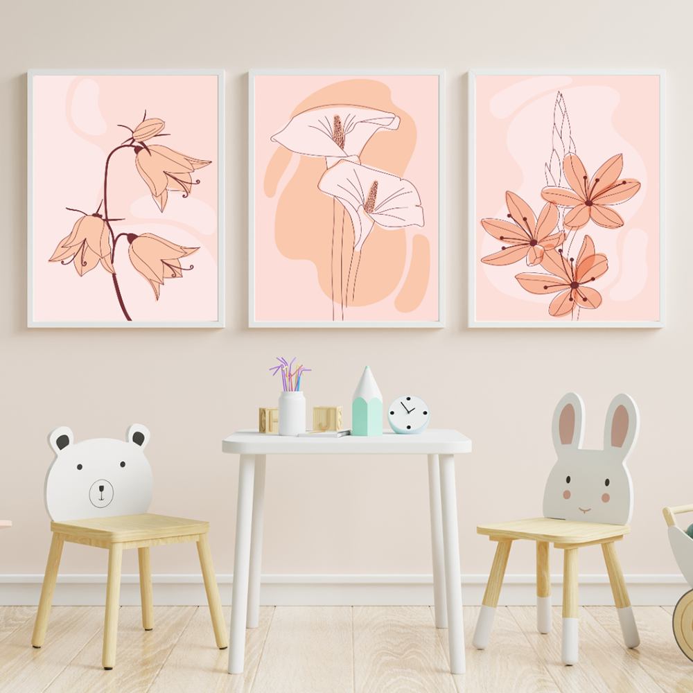 Floral Whispers Triptych