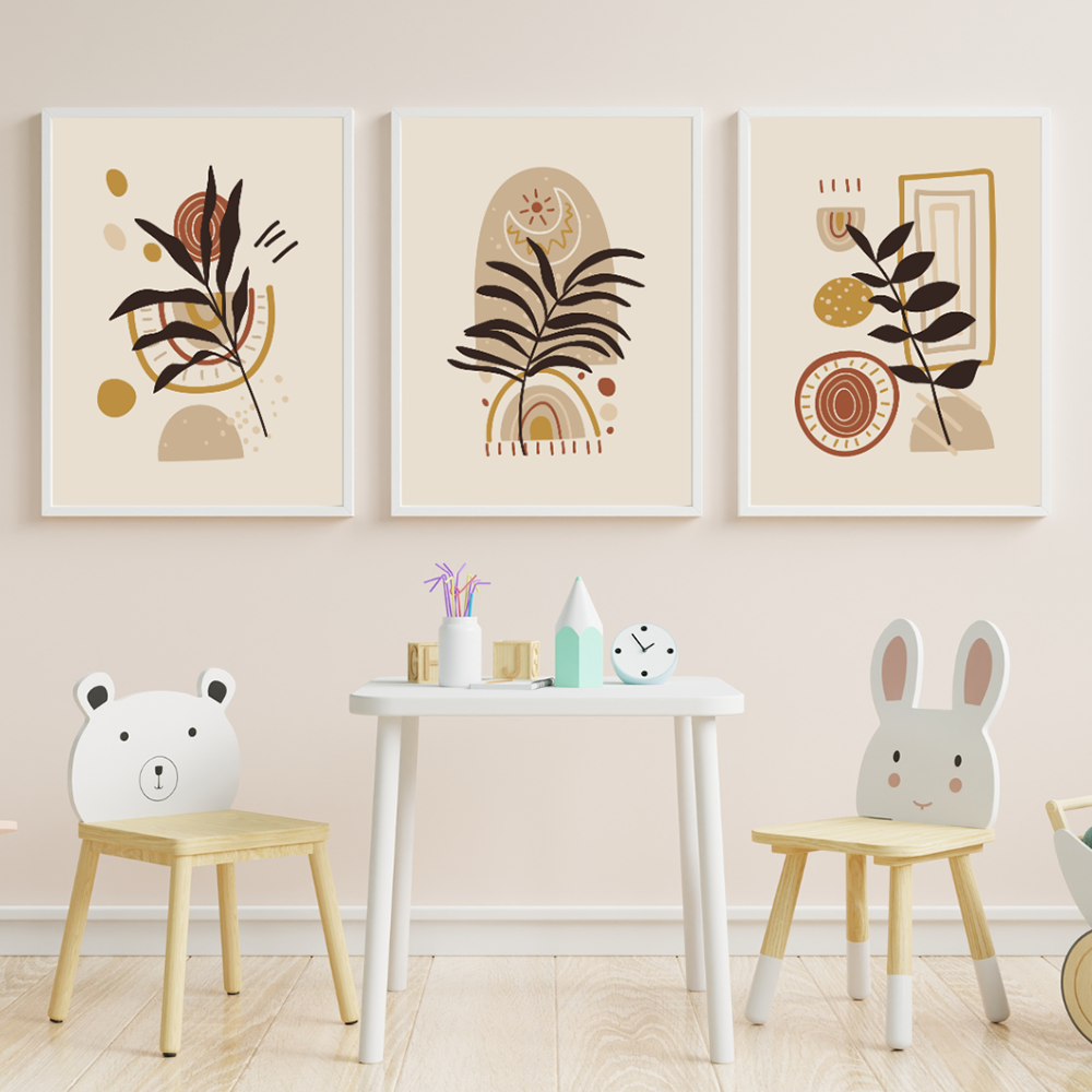 Boho Botanical Triptych