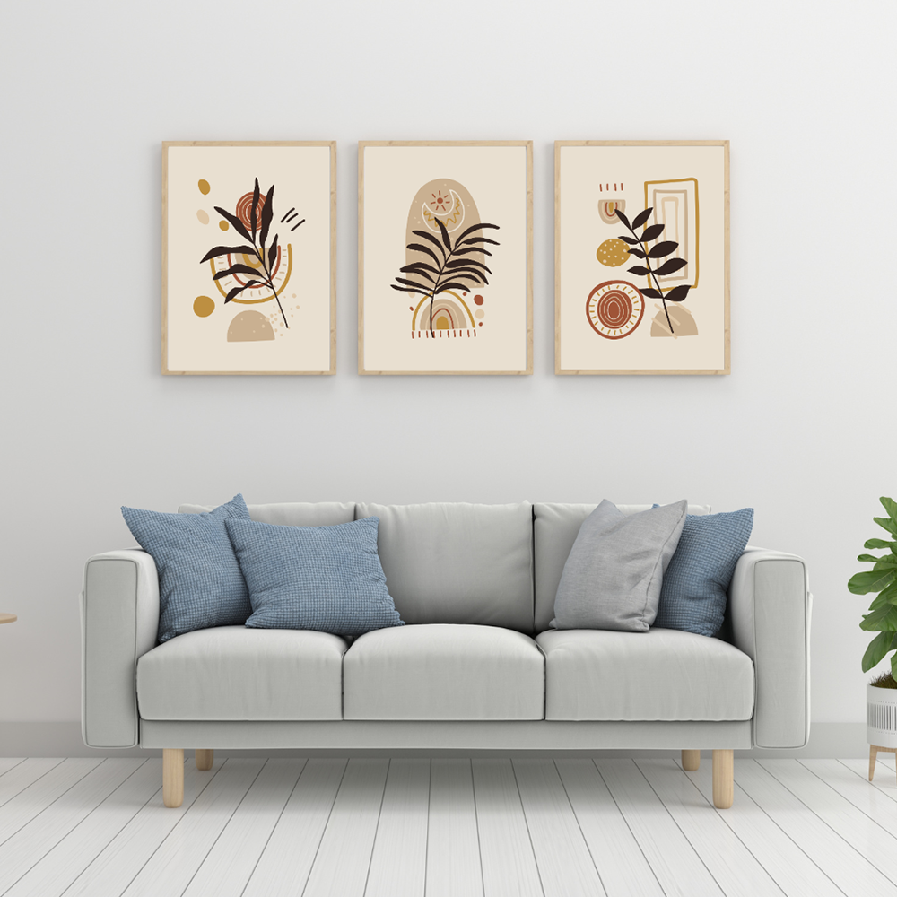 Boho Botanical Triptych